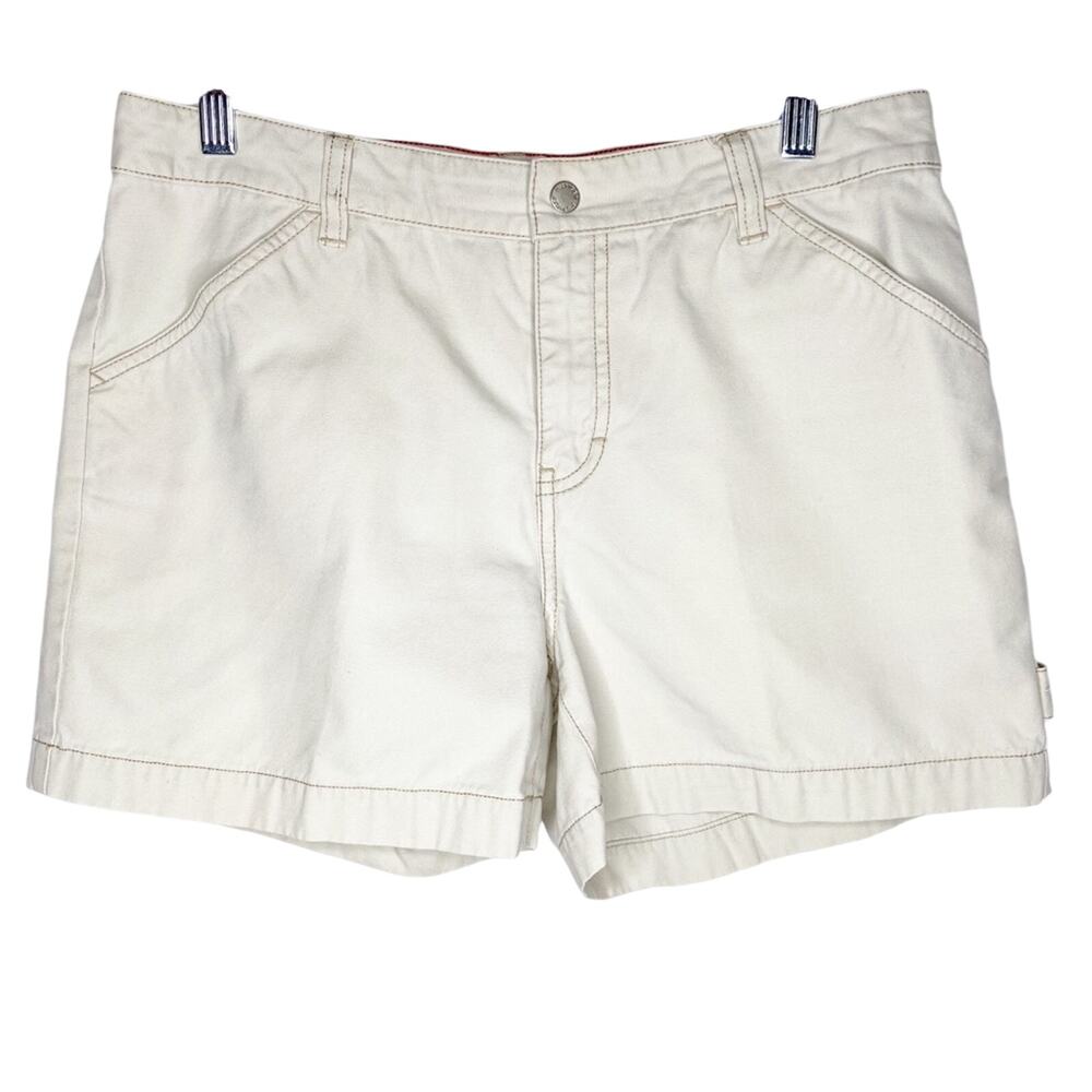 Vintage Retro 2000s Tommy Hilfiger Retro Tan Shorts Size 10